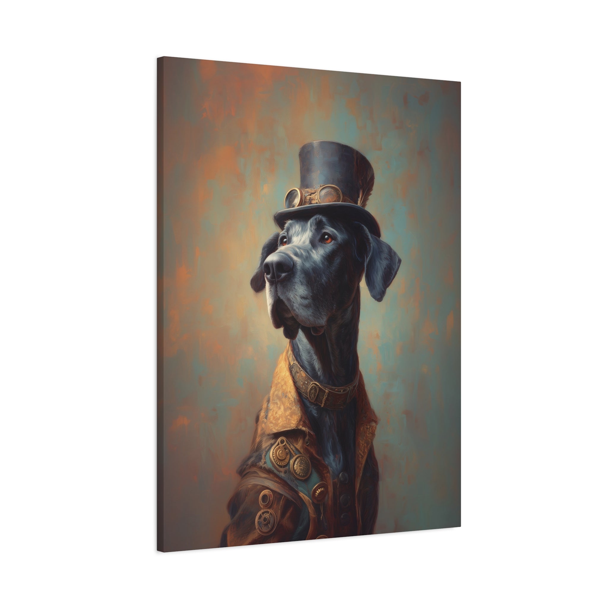 Steampunk Great Dane Canvas Art
