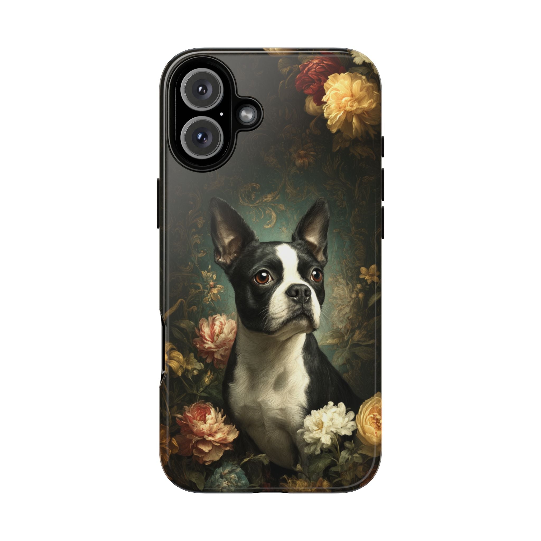 Botanical Boston Terrier Phone Case