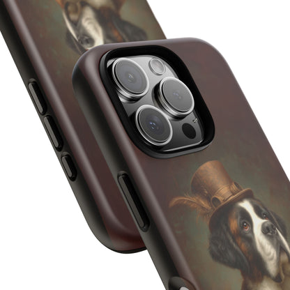 Steampunk Saint Bernard Phone Case