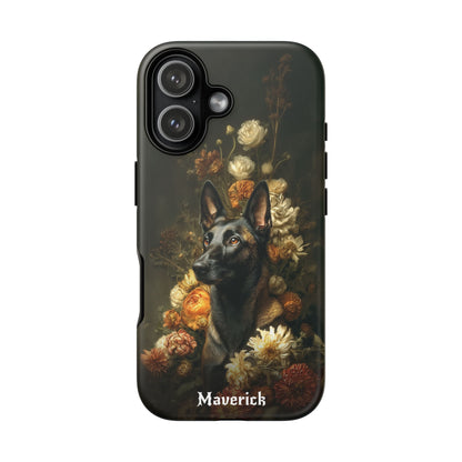Botanical Belgian Malinois Phone Case