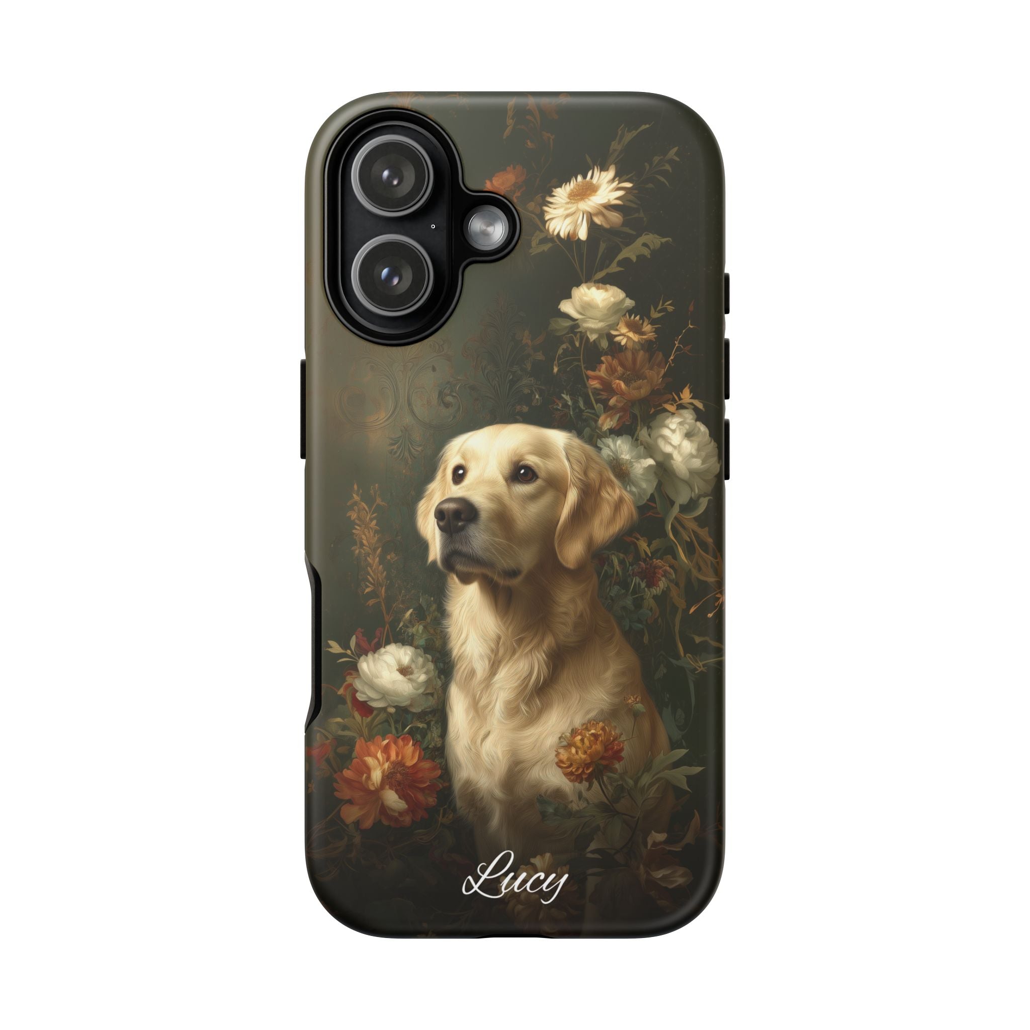 Botanical Golden Retriever Phone Case