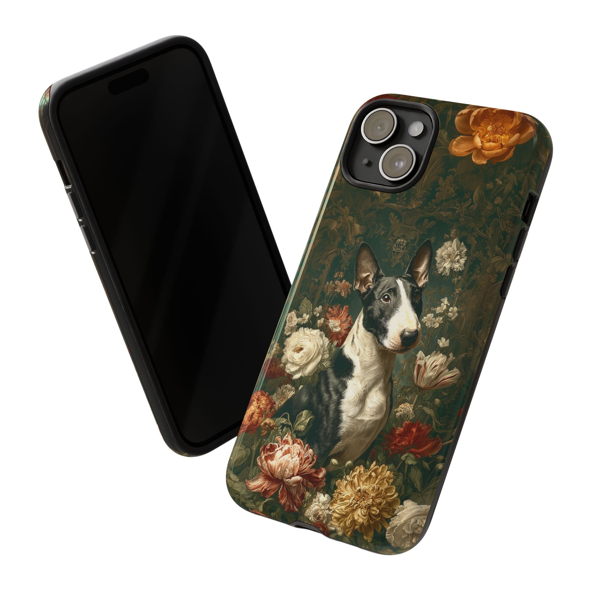 Botanical Bull Terrier Phone Case