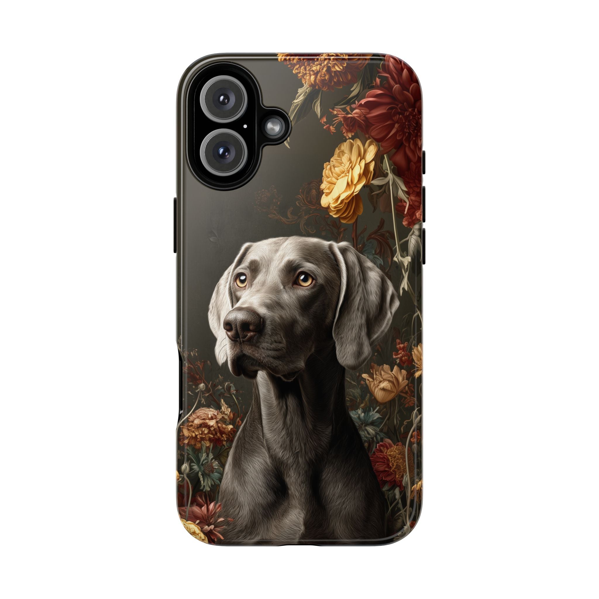 Botanical Weimaraner Phone Case