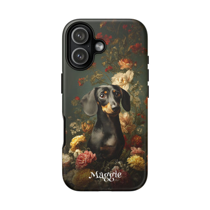 Botanical Dachshund Phone Case