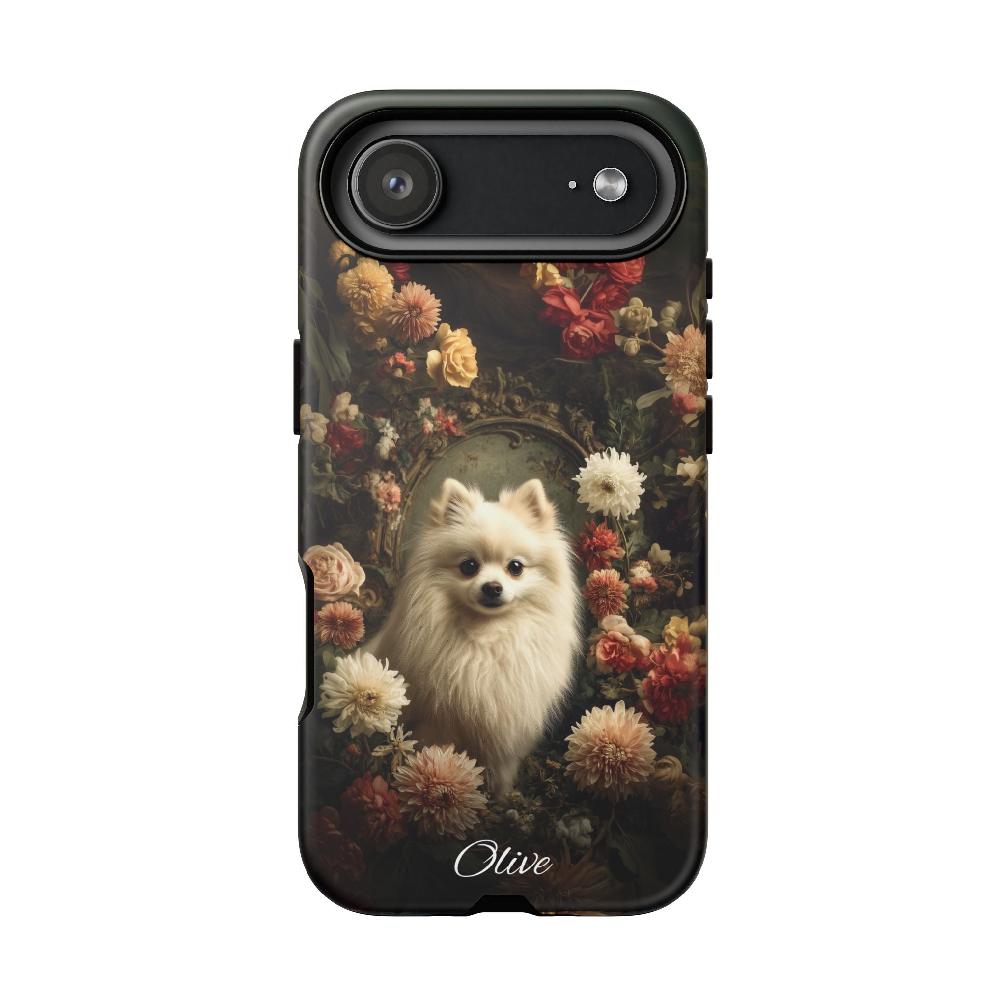 Botanical Pomeranian Phone Case