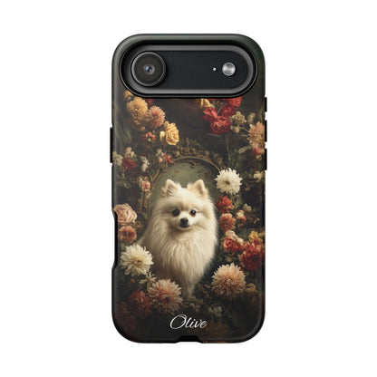 Botanical Pomeranian Phone Case
