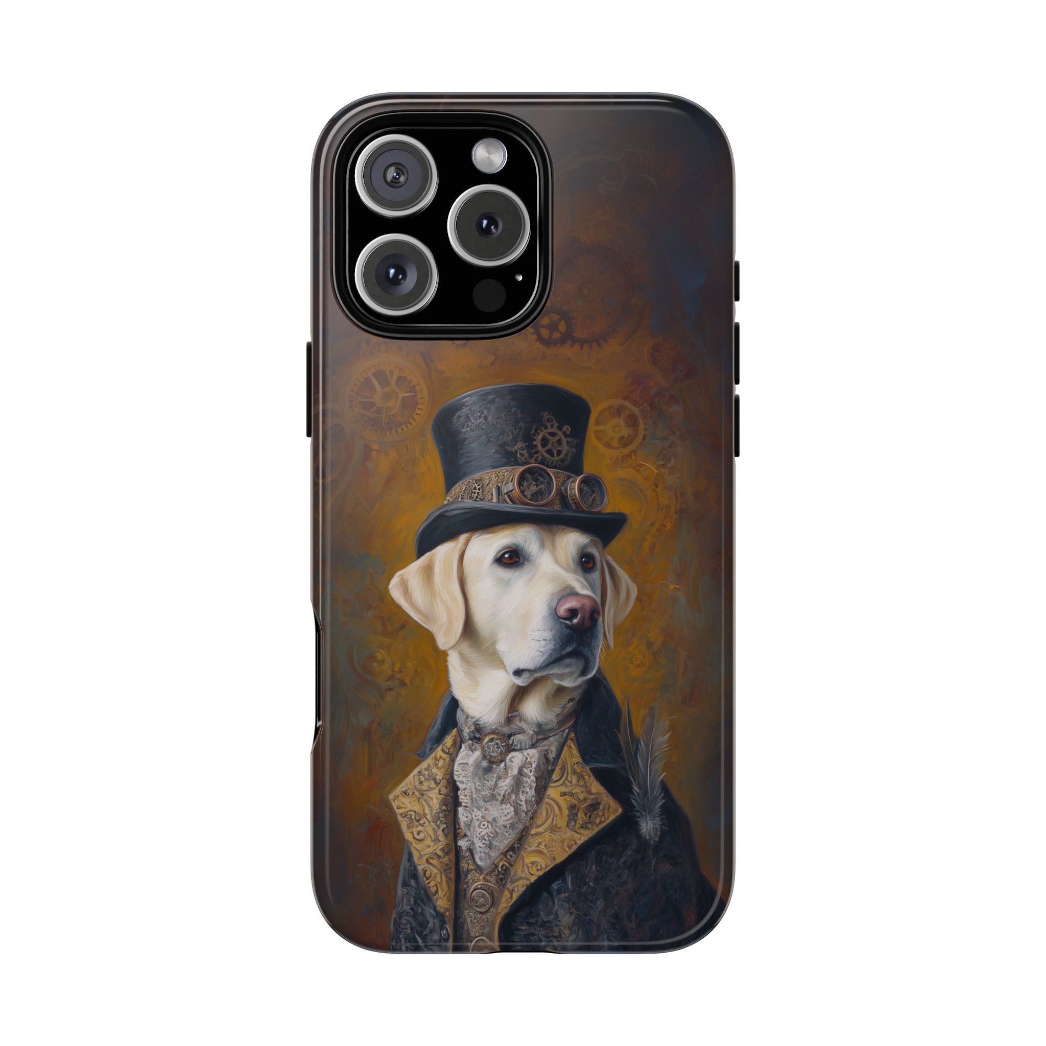 Steampunk Labrador Retriever (Yellow) Phone Case