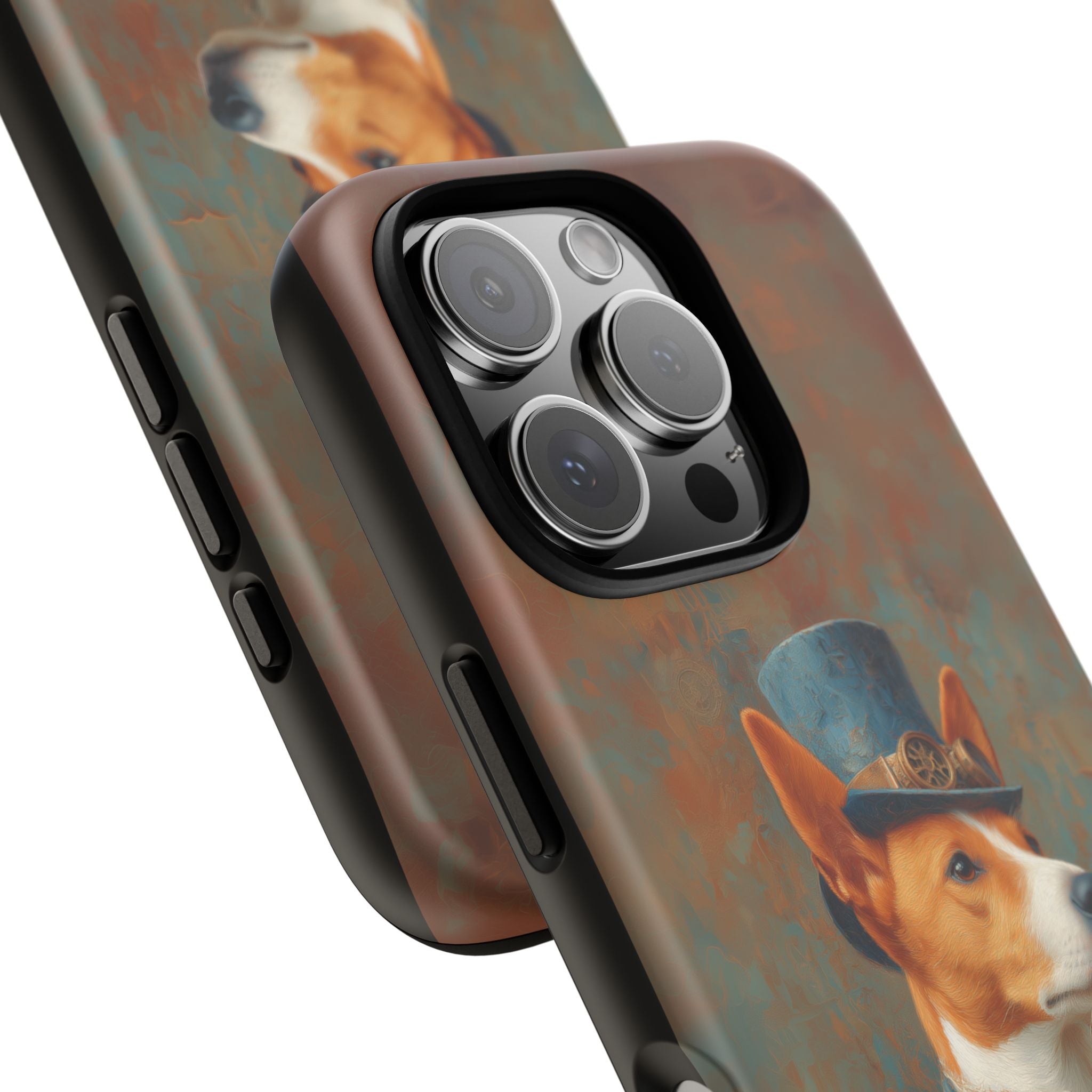 Steampunk Basenji Phone Case