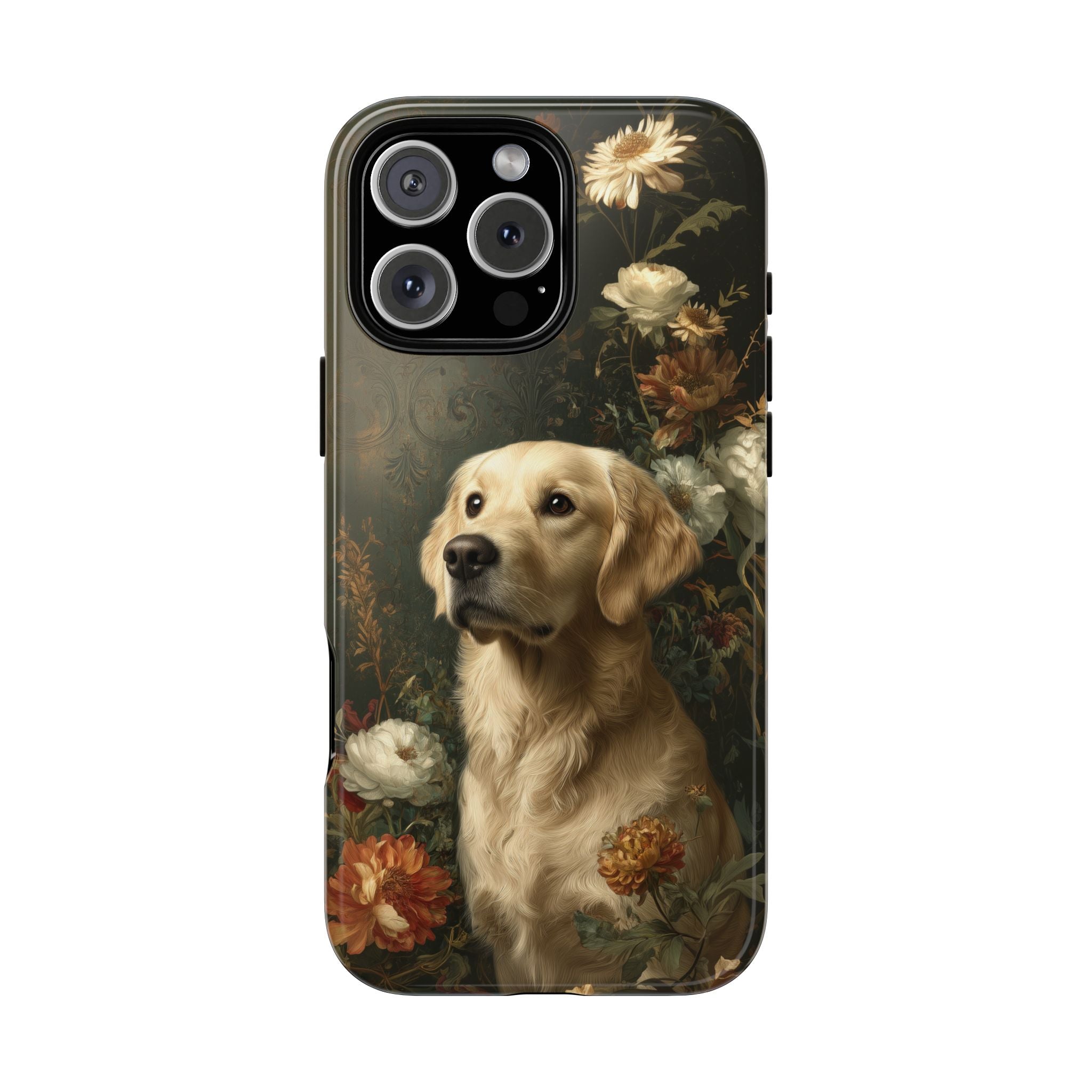 Botanical Golden Retriever Phone Case