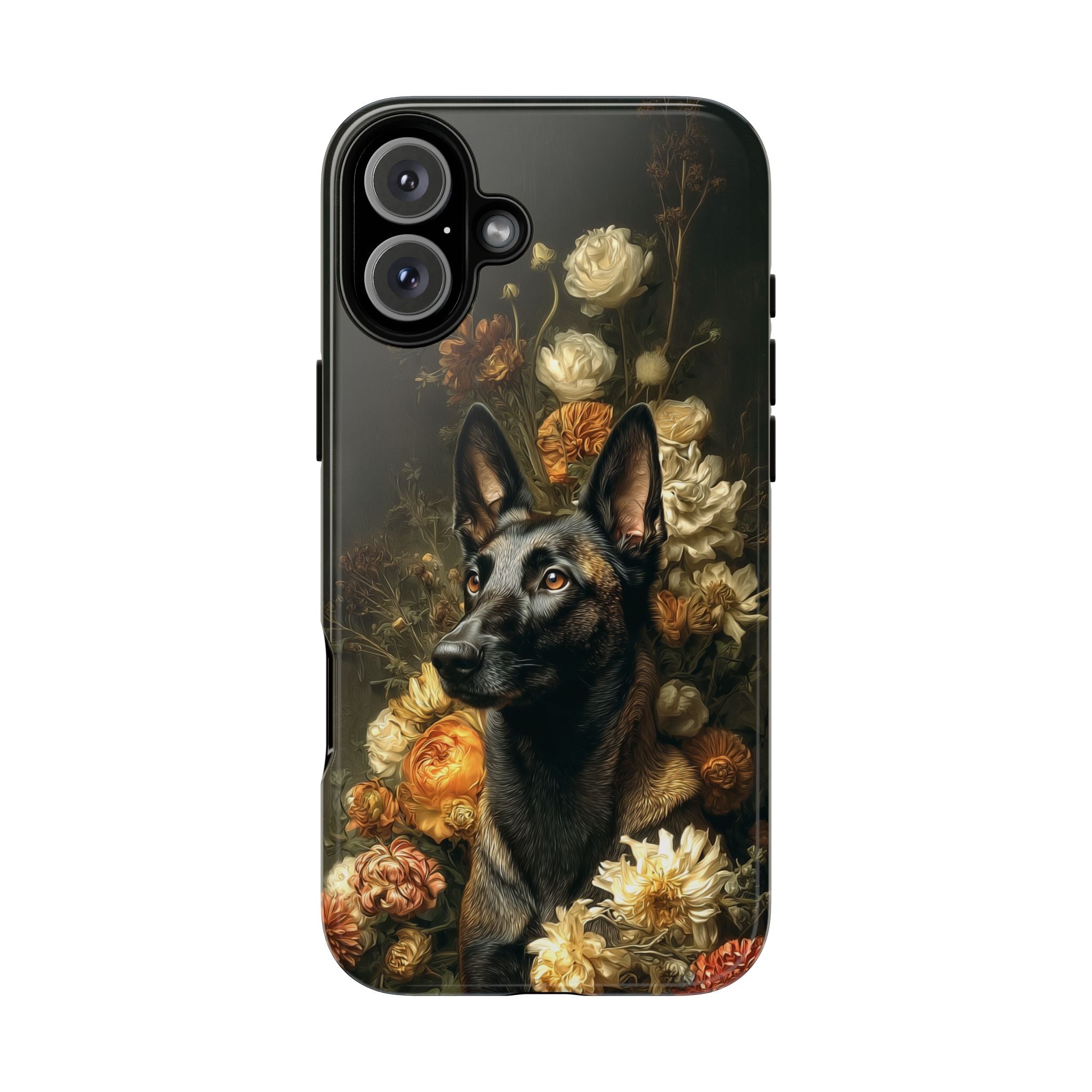 Botanical Belgian Malinois Phone Case