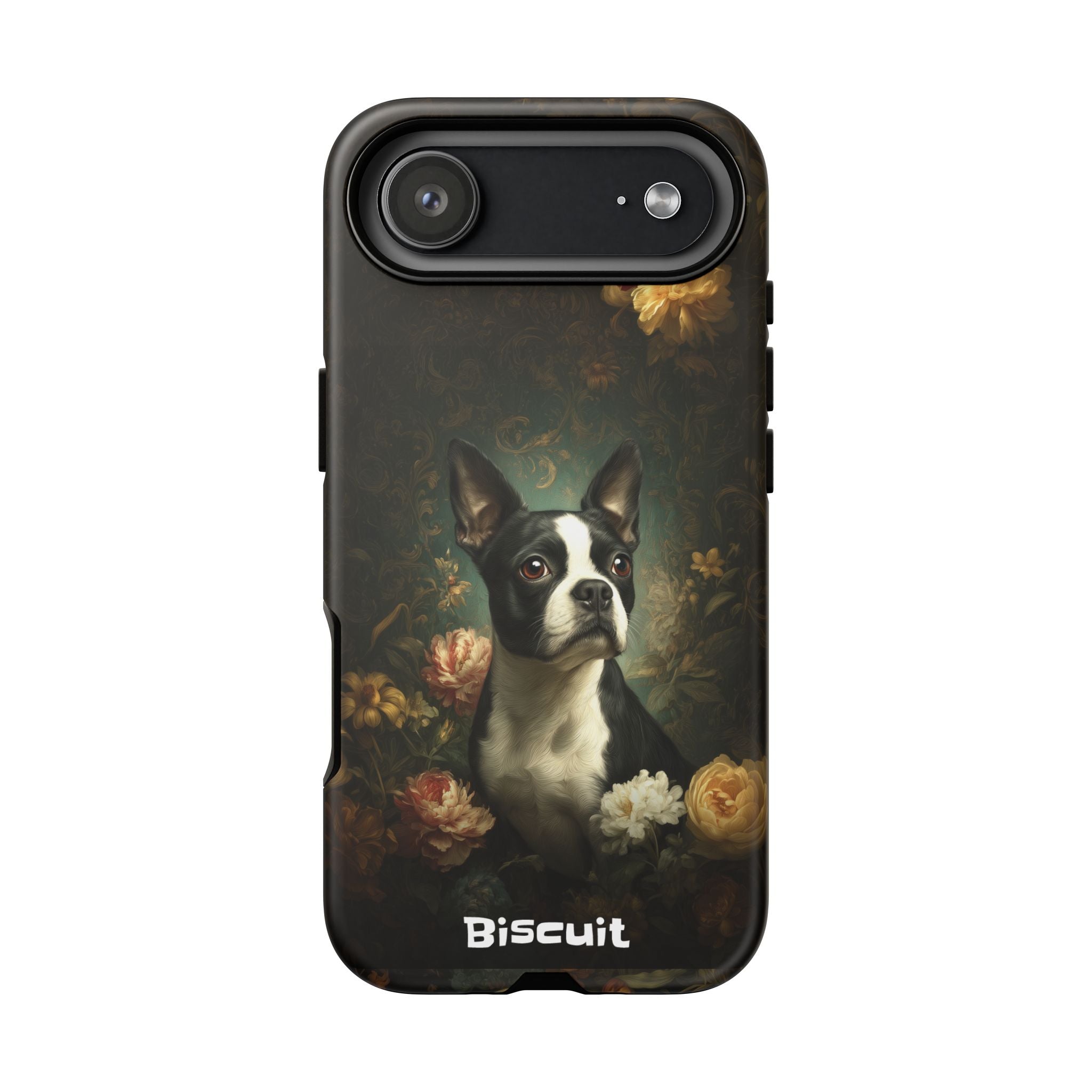 Botanical Boston Terrier Phone Case