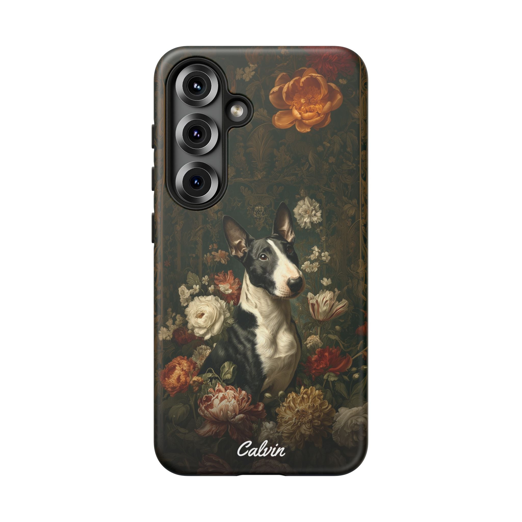 Botanical Bull Terrier Phone Case