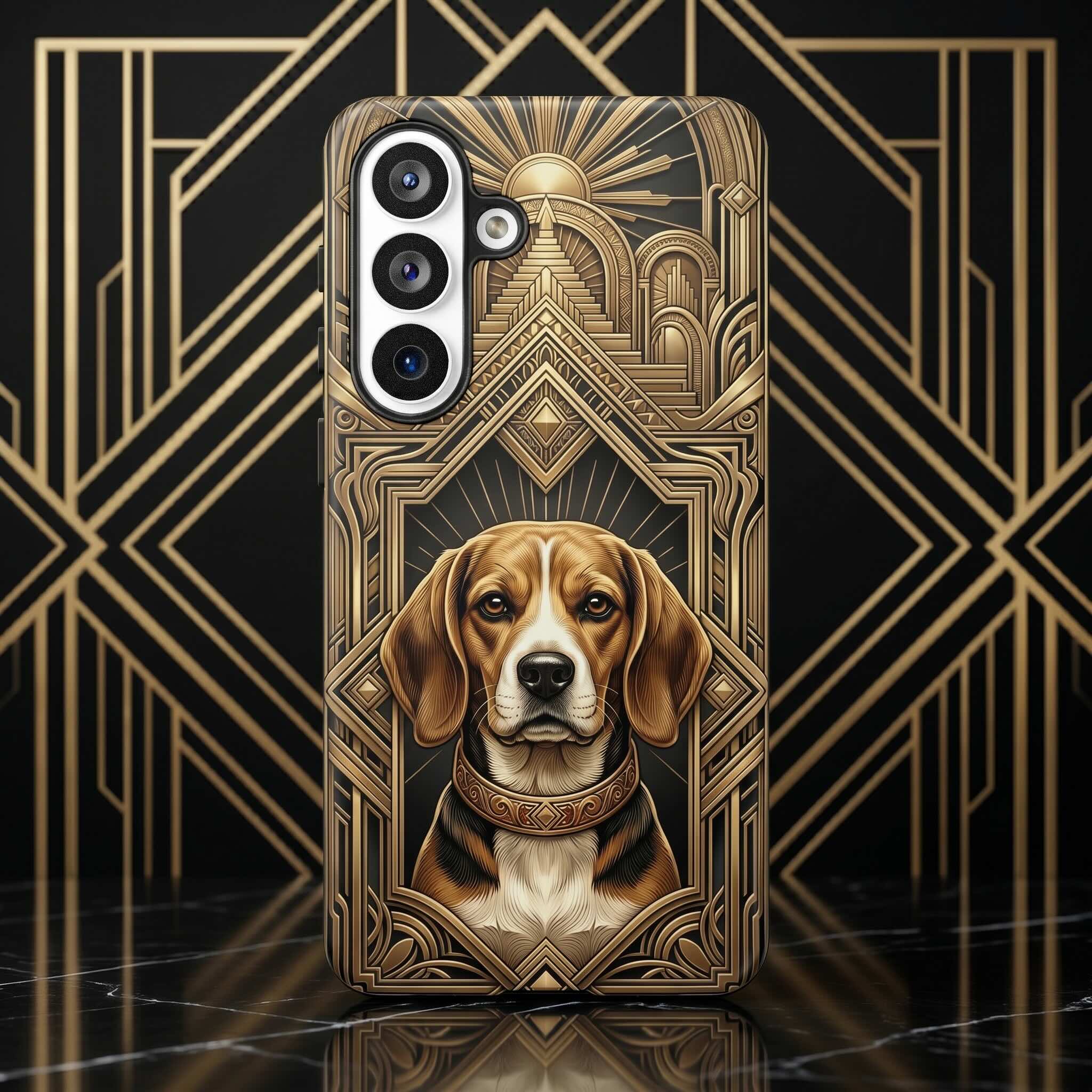 Art Deco Custom Dog Phone Case