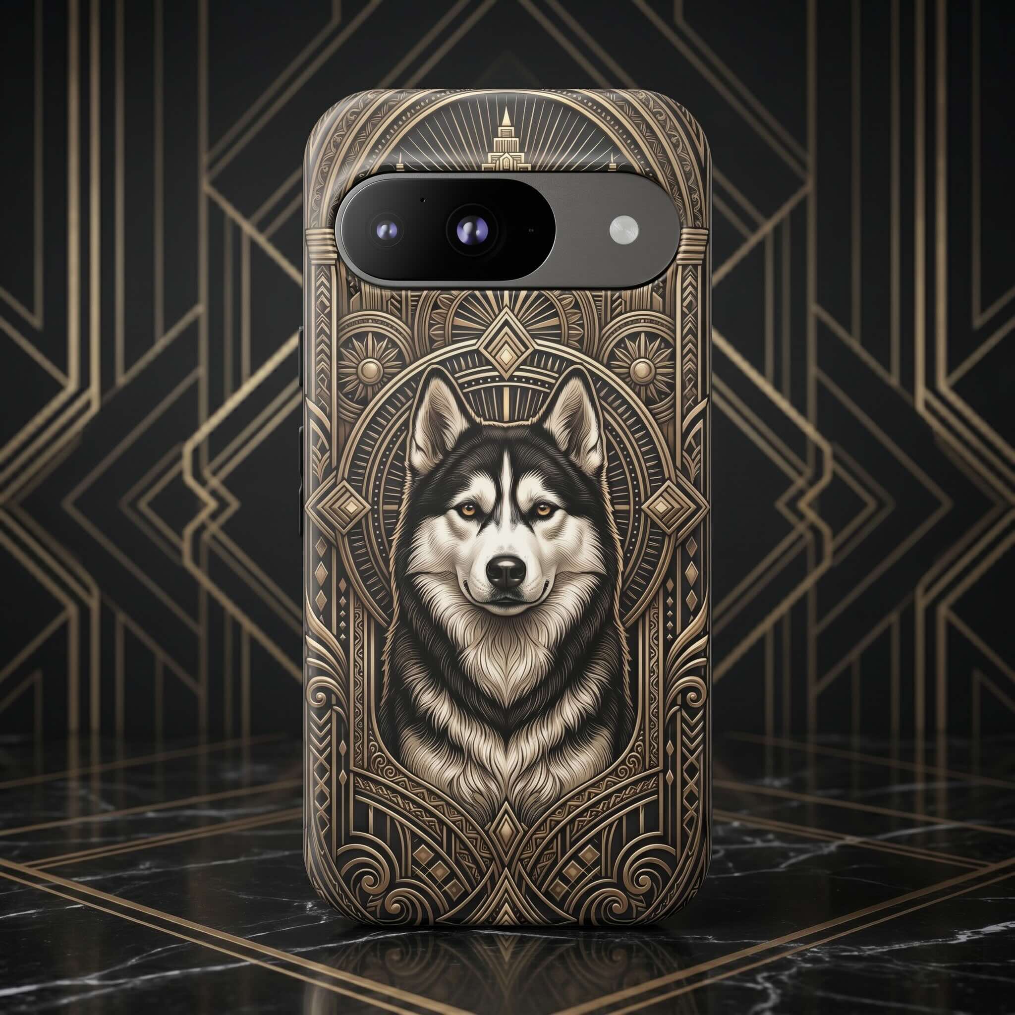 Art Deco Custom Dog Phone Case