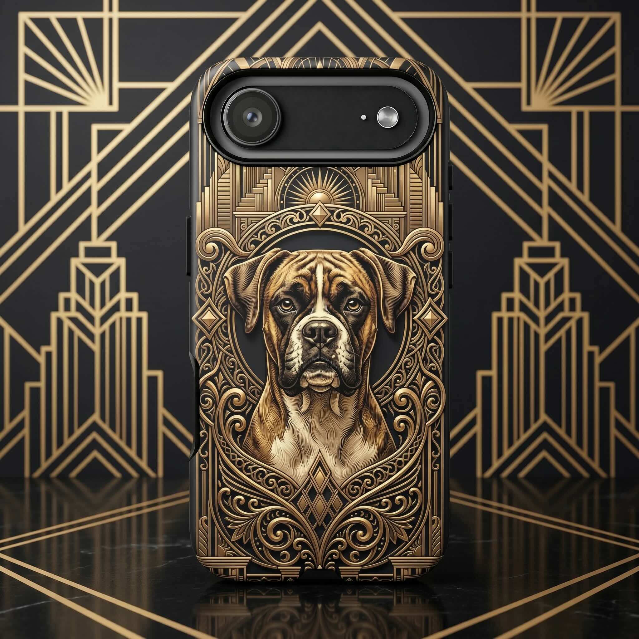 Art Deco Custom Dog Phone Case
