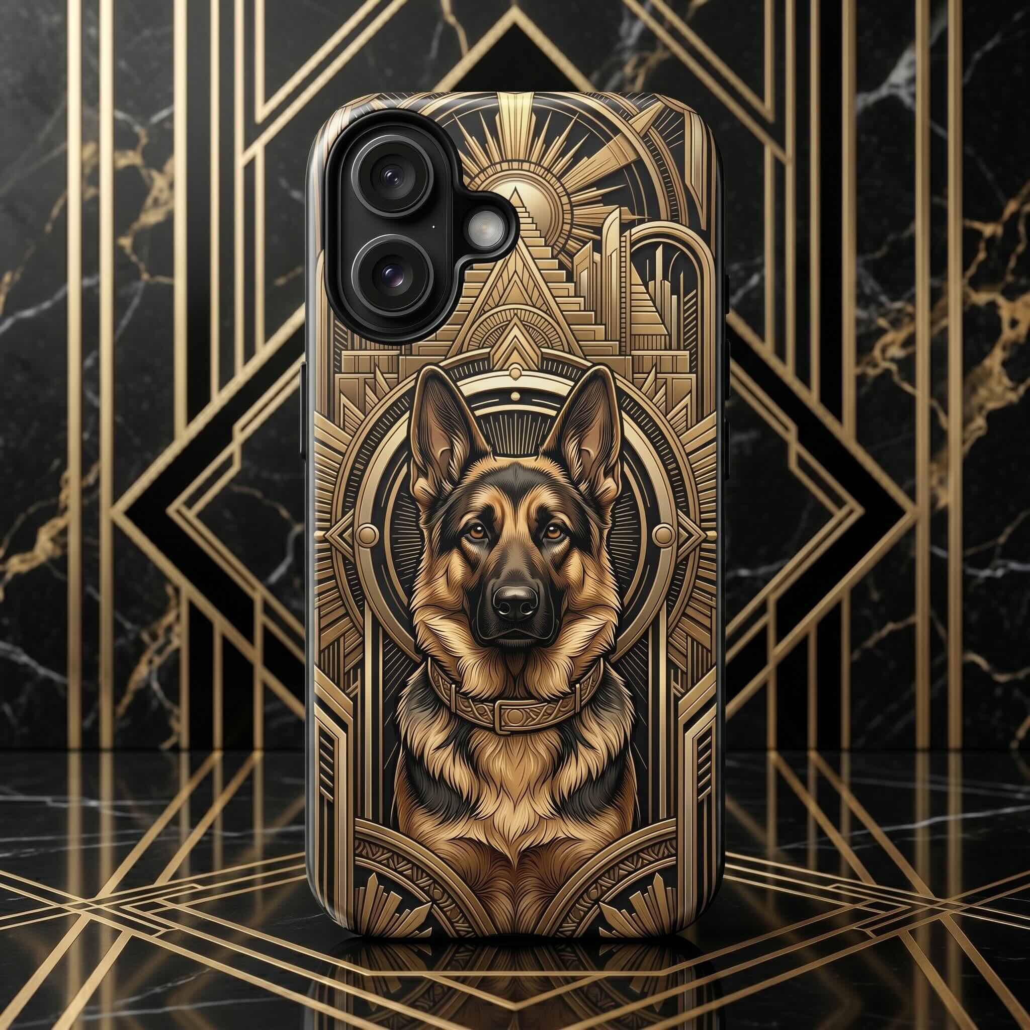 Art Deco Custom Dog Phone Case