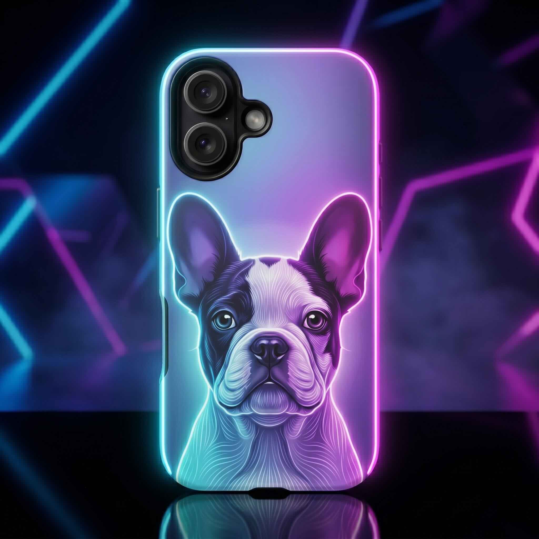 Neon Custom Dog Phone Case