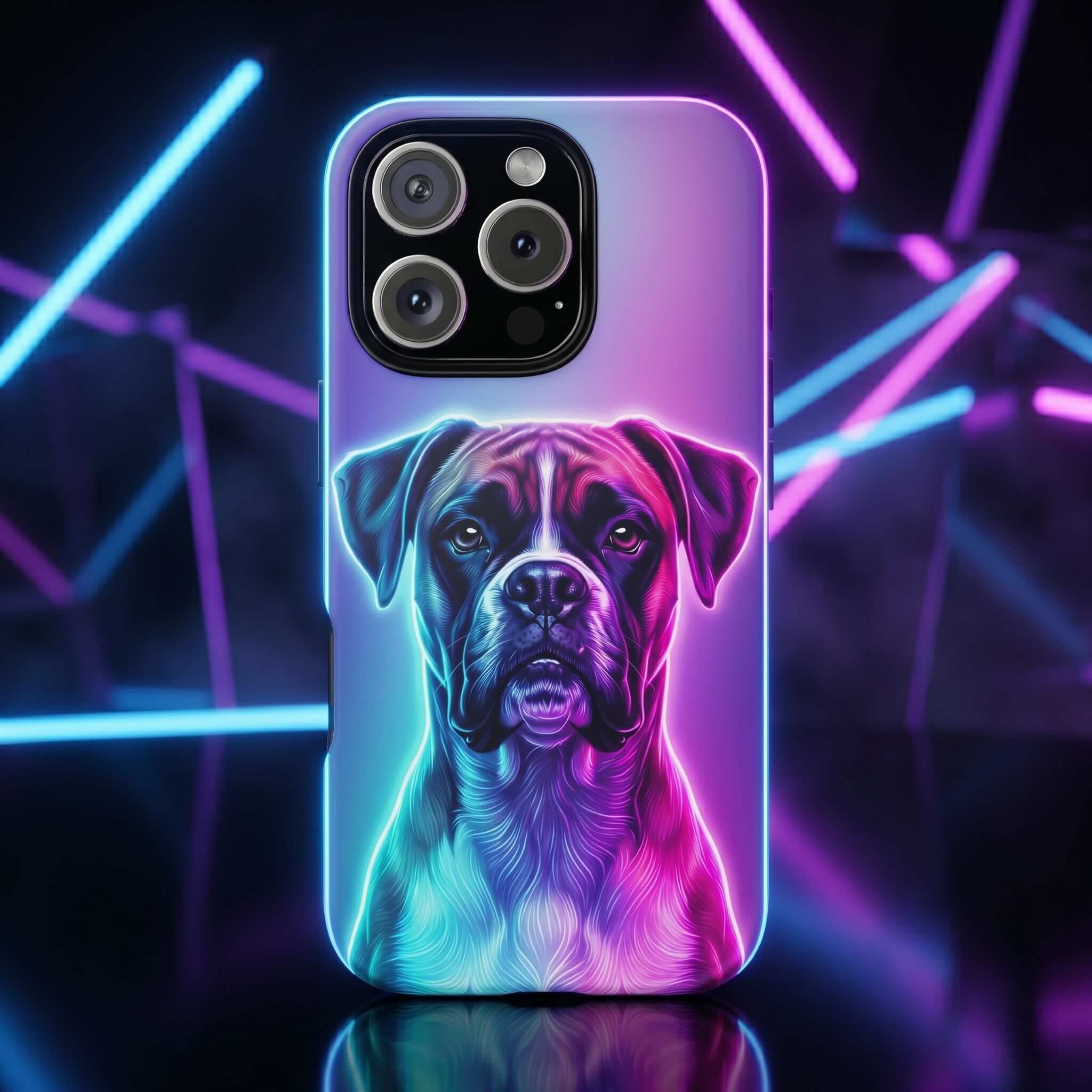 Neon Custom Dog Phone Case