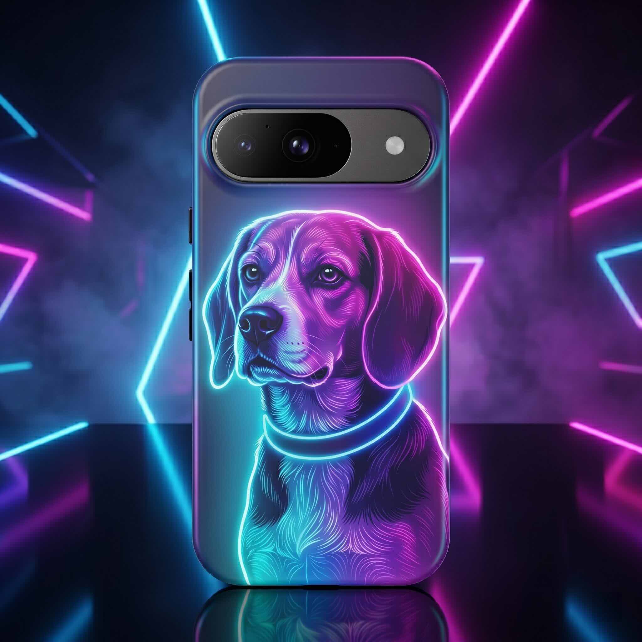 Neon Custom Dog Phone Case