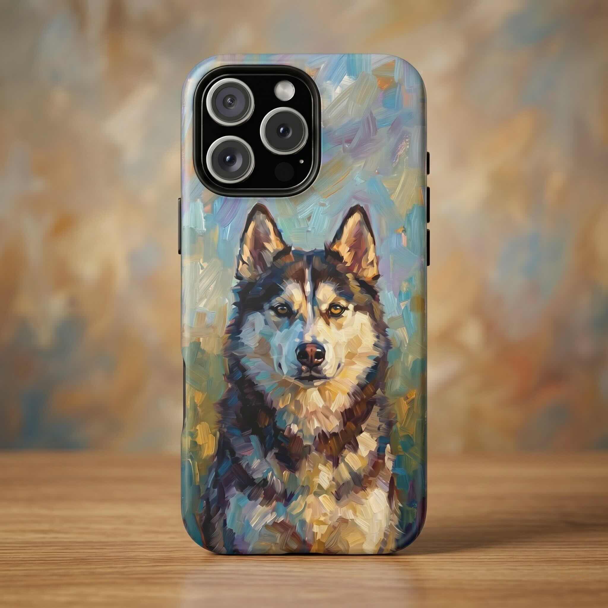 Oil Painting Custom Dog Phone Case