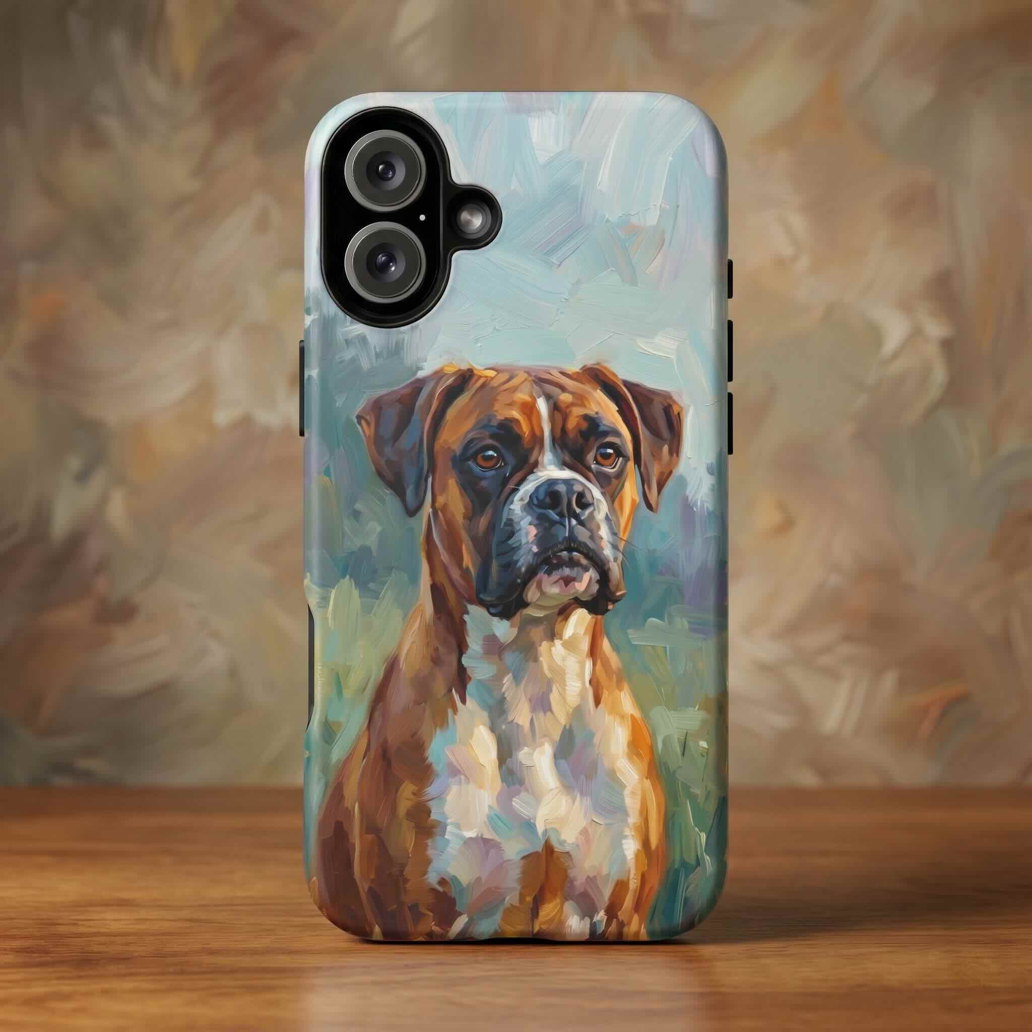 Oil Painting Custom Dog Phone Case