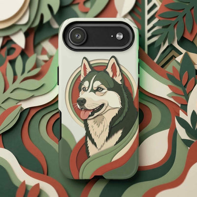 Paper-Cut Collage Custom Dog Phone Case