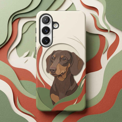 Paper-Cut Collage Custom Dog Phone Case