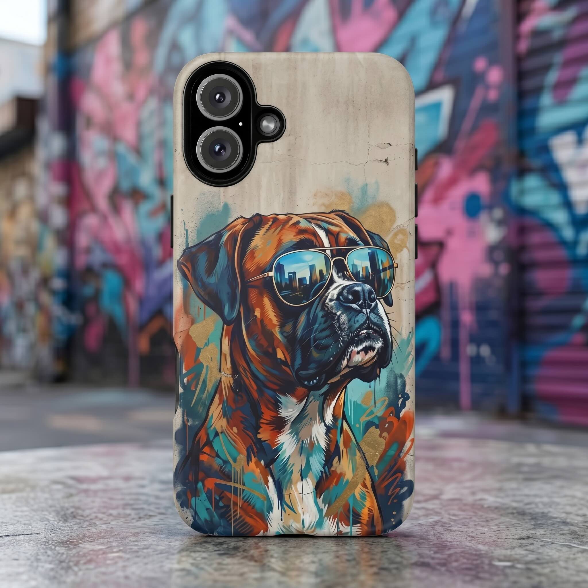Street Art Custom Dog Phone Case