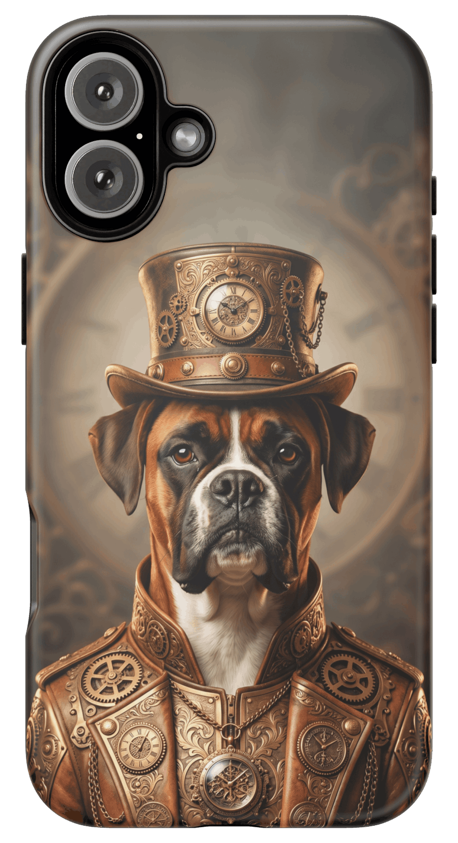 Steampunk custom dog phone case